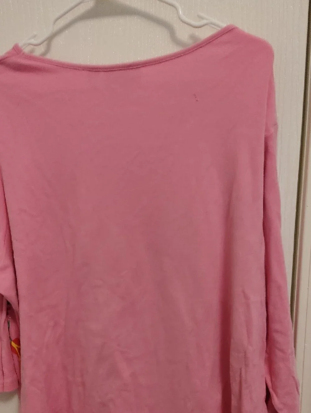 Quacker Factory Pink Floral Butterfly Tunic - Picture 3 of 4